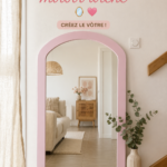Miroir arche décoratif fait main suspendu au mur