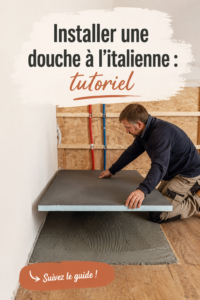 Installation d'une douche à l'italienne moderne dans une salle de bain