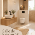 Un espace spa moderne aménagé avec des outils de planification 3D