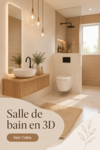 Un espace spa moderne aménagé avec des outils de planification 3D