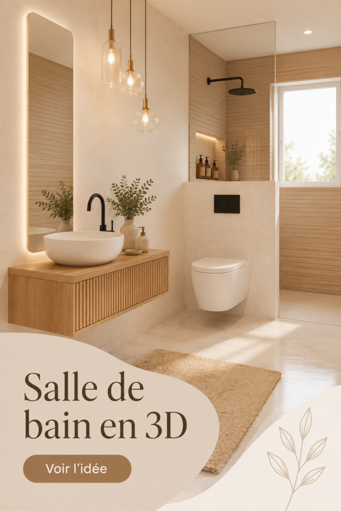Un espace spa moderne aménagé avec des outils de planification 3D