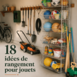 Une maison organisée avec des rangements pratiques pour jouets