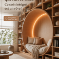 Un coin cosy à la maison avec des fauteuils confortables et des coussins