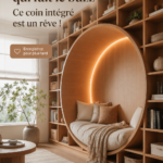 Un coin cosy à la maison avec des fauteuils confortables et des coussins