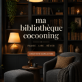 Une belle bibliothèque moderne avec des livres colorés et des accessoires de décoration