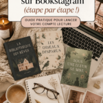 Une femme souriante tenant un livre devant un fond coloré, inspirant à créer un Bookstagram.