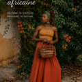 Intérieur avec une décoration inspirée de l'Afrique, mettant en avant des couleurs vibrantes et des motifs traditionnels.