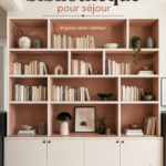 Bibliothèque moderne bien agencée dans un séjour lumineux