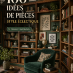 Chambre éclectique avec des couleurs et des meubles variés, créant une ambiance chaleureuse.