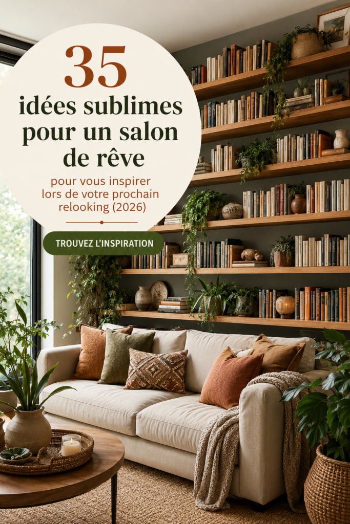 Un salon moderne décoré avec style, harmonie de couleurs et meubles confortables.