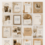 Modèles Bookstagram attrayants créés avec Canva