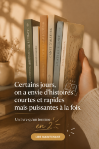 Une couverture de livre représentant de courtes histoires captivantes