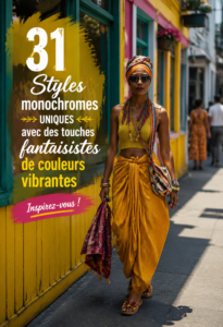 Un intérieur chic et monochrome avec des accents de couleurs vives.
