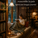 Femme appréciant un moment de sérénité avec une tasse de thé dans un coin tranquille