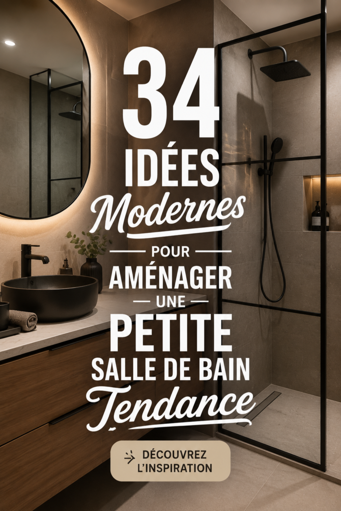 Idées modernes pour aménager une petite salle de bain avec style