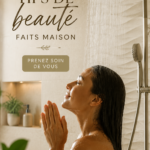 Recettes de soins beauté naturels avec des ingrédients simples comme des fruits et des huiles.