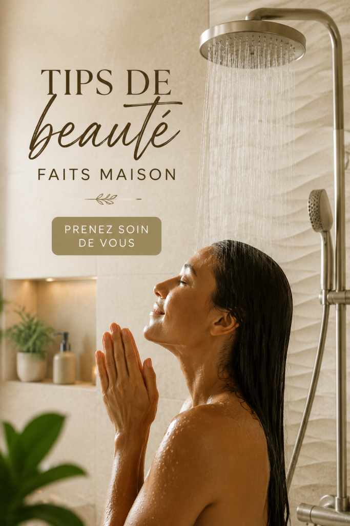 Recettes de soins beauté naturels avec des ingrédients simples comme des fruits et des huiles.