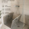 Box douche sur mesure dans une salle de bain moderne