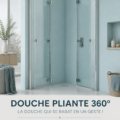 Douche pliable ARTWEGER 360 installée dans un intérieur moderne