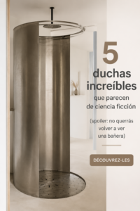 Douches futuristes modernes dans une salle de bain élégante