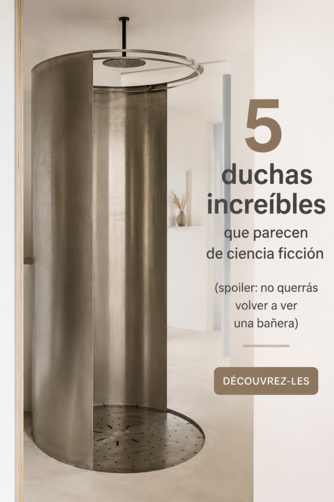 Douches futuristes modernes dans une salle de bain élégante