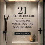 Salle de bain moderne avec une douche accueillante et apaisante