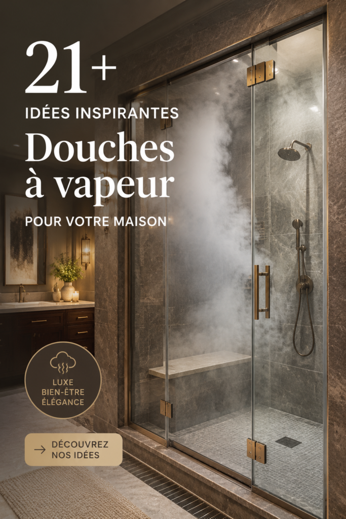 Douche à vapeur moderne et accueillante dans une salle de bain élégante