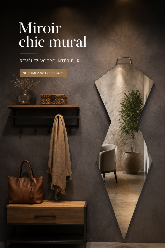 Miroir mural chic dans un intérieur élégant
