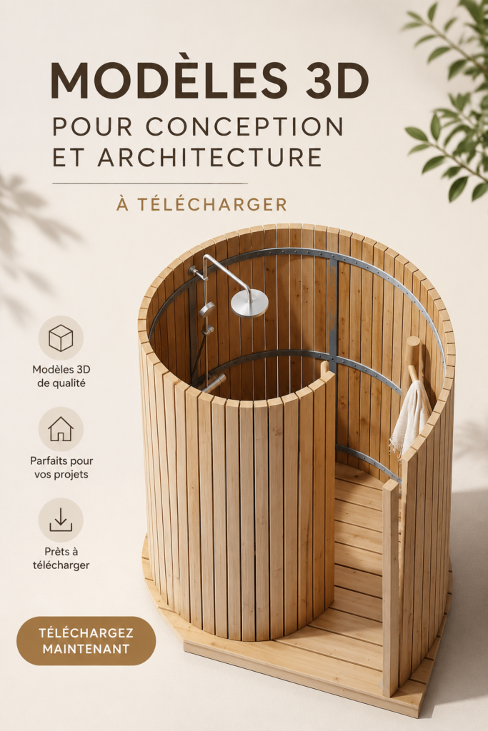 Modèles 3D à télécharger pour des projets de design et d'architecture