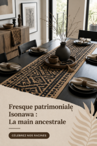 Mural Iskonawa représentant un chef-d'œuvre ancestral