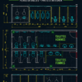 Modèle de toilettes publiques en DWG pour aménagement urbain