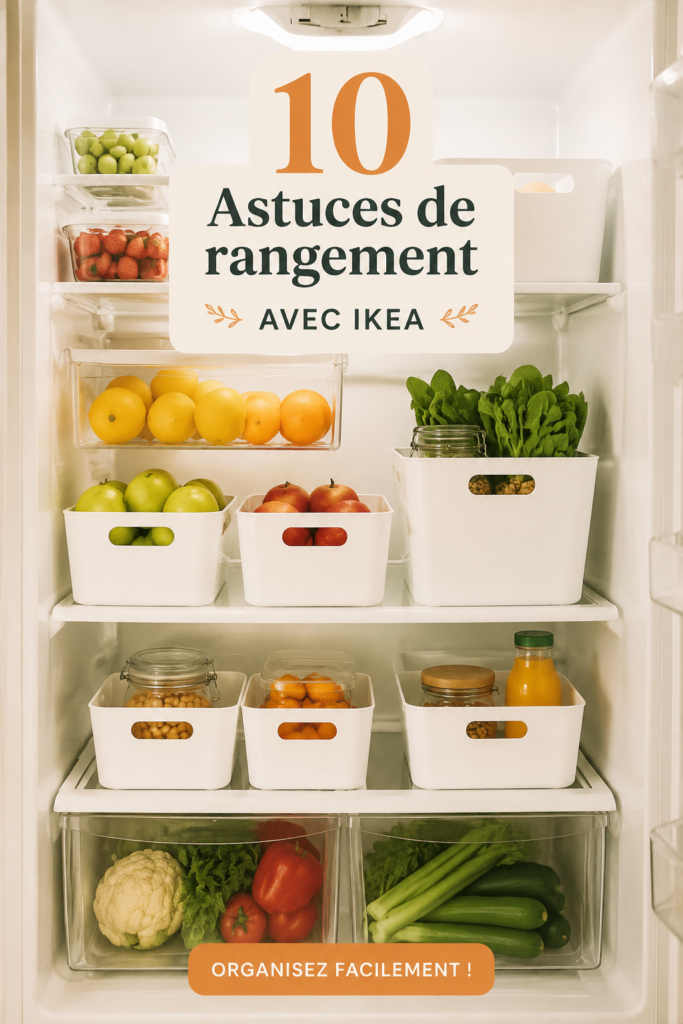Sélection de box IKEA colorées pour un rangement pratique et esthétique.