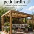 Petit jardin réaménagé en espace accueillant avec des plantes et sièges confortables