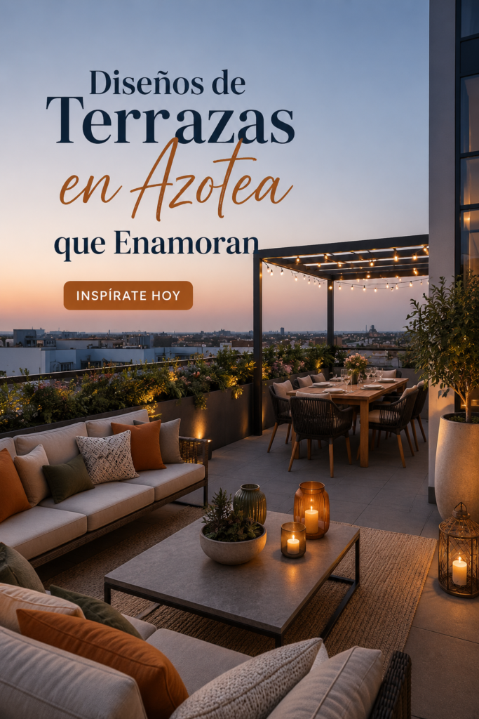 Une magnifique terrasse de toit aménagée avec goût et chaleur.