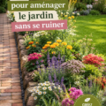 Un jardin bien aménagé avec des plantes variées et des décorations DIY accessibles.