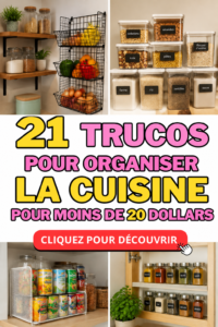 Cuisine organiséeavec des astuces déco accessibles et pratiques.