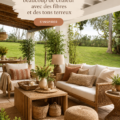 Intérieur chaleureux avec des tons terre et textiles doux