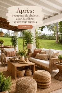 Intérieur chaleureux avec des tons terre et textiles doux