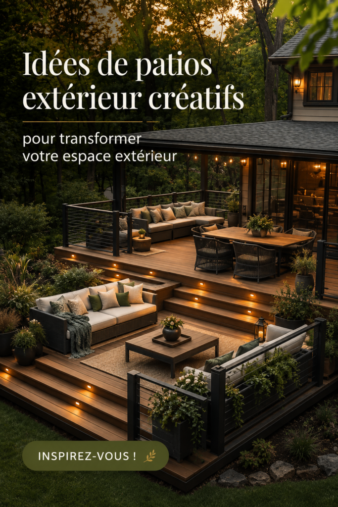 Un patio accueillant avec une décoration colorée et confortable