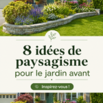 Un patio accueillant avec des plantes fleuries et des chemins accessibles.