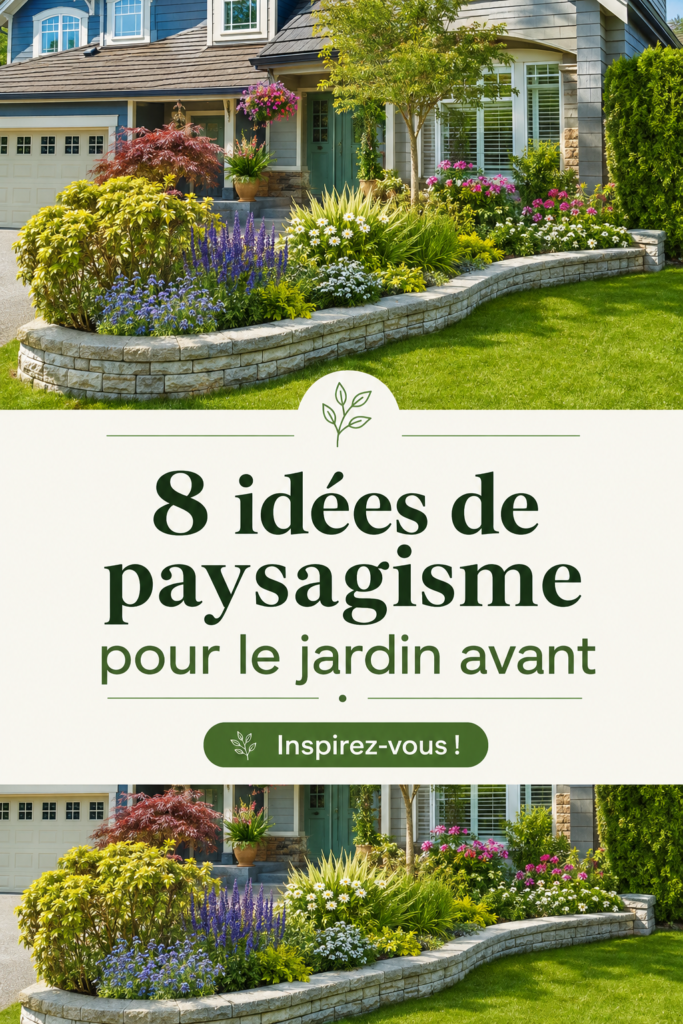 Un patio accueillant avec des plantes fleuries et des chemins accessibles.