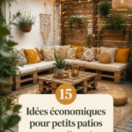 Un joli patio adapté aux besoins de tous, avec des éléments de décoration chaleureux.