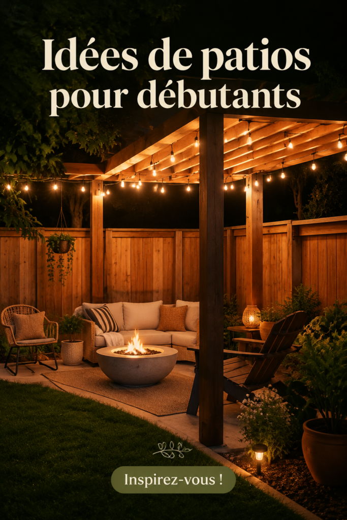 Un patio design et accessible, idéal pour se détendre