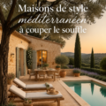 Maison méditerranéenne avec des couleurs chaudes et des éléments naturels.