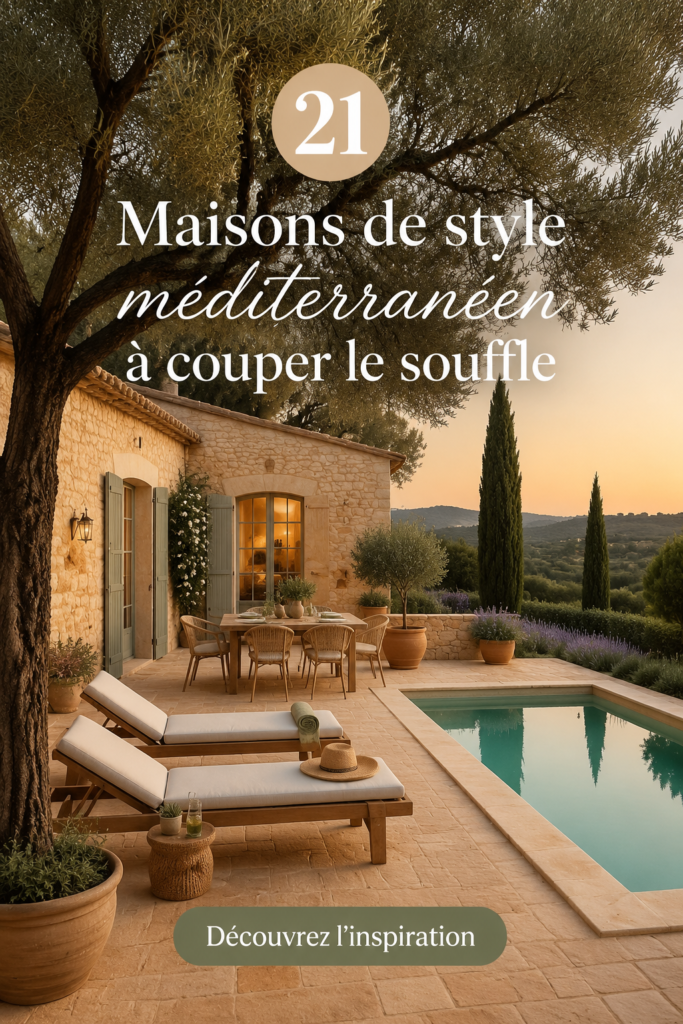 Maison méditerranéenne avec des couleurs chaudes et des éléments naturels.