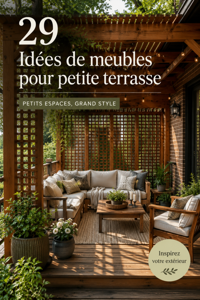 Mobilier chic et fonctionnel pour un petit balcon lumineux.