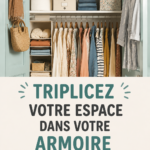 Dressing bien organisé avec des rangements pratiques et esthétiques