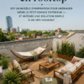 Espace extérieur aménagé et accueillant sur un toit-terrasse