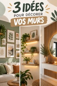 Décoration murale inspirante avec des œuvres d'art et des photos