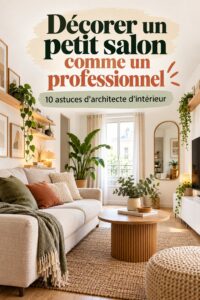 Un petit salon aménagé avec goût, optimisant chaque espace